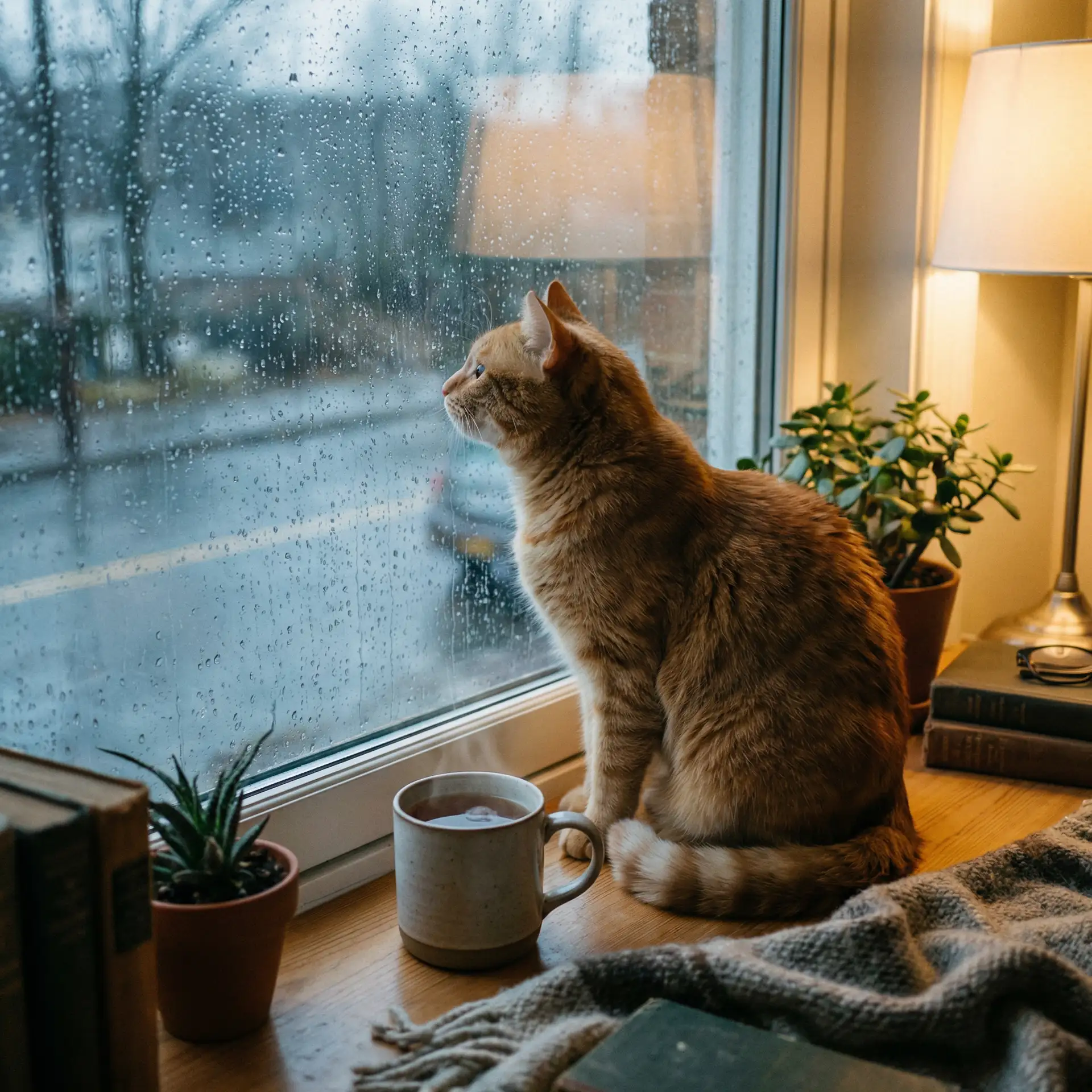 猫咪望着窗外的雨 - 年轻的朋友4免费完整版